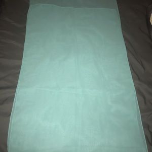 Sheer Shawl (aqua color)